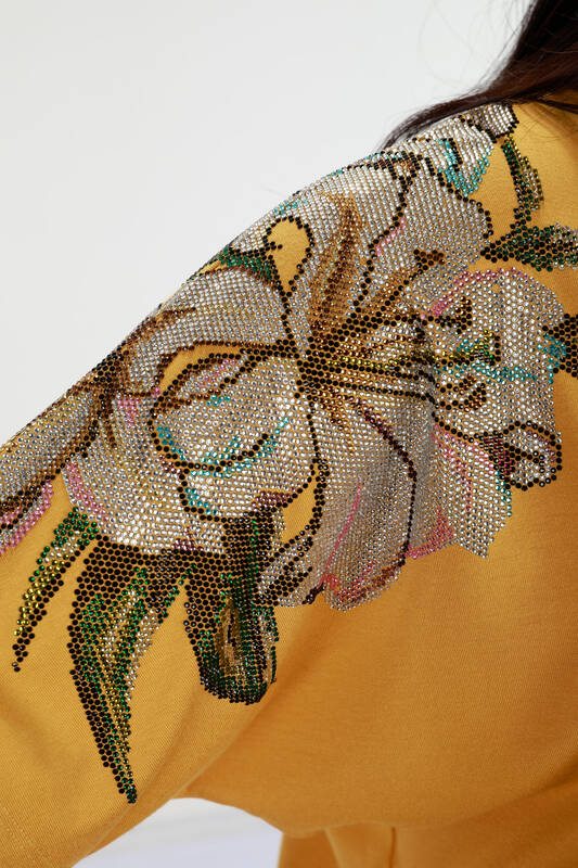 All'ingrosso Camicette da donna - Maniche Dettaglio floreale - Pietra ricamata - 78906 | KAZEE