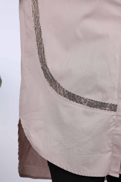 All'ingrosso Camicia da donna - Pietra ricamata - Figura tigre - 20040 | KAZEE - Thumbnail