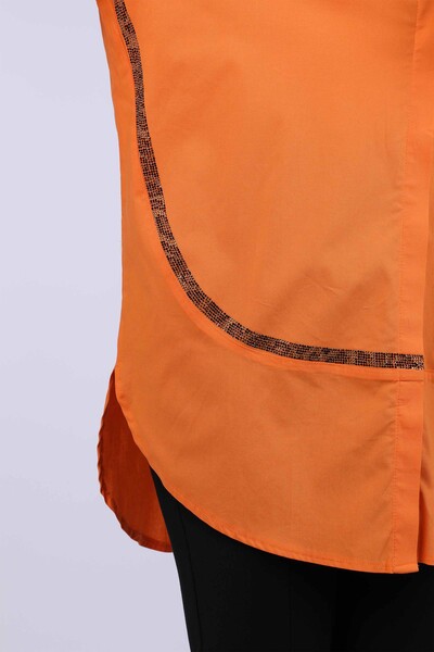 All'ingrosso Camicia da donna - Pietra ricamata - Motivo tigre - 17052 | KAZEE - Thumbnail