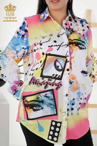 Ingrosso Camicie Donna - Stampa Digitale - 20363 | KAZEE - Kazee (1)