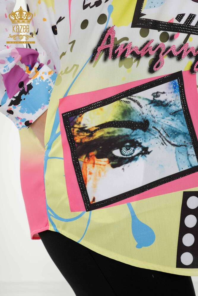 Ingrosso Camicie Donna - Stampa Digitale - 20363 | KAZEE - 4