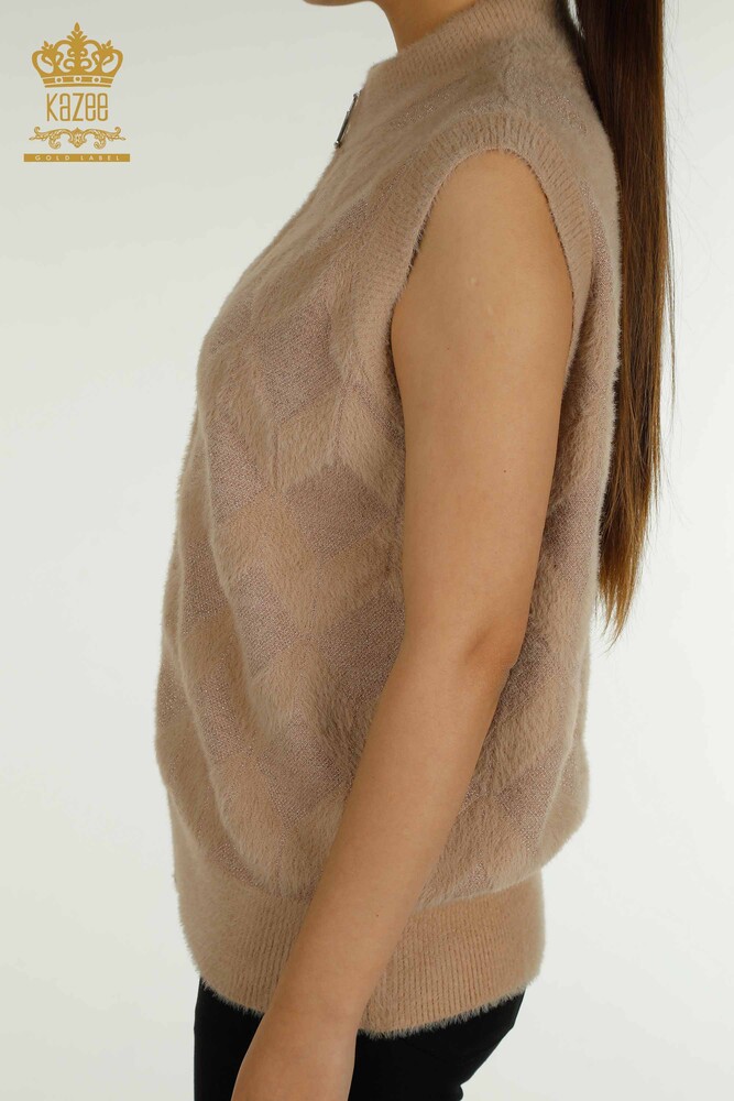 All'ingrosso Cardigan da donna - Con Cerniera - Cipria - 30211 | KAZEE - 5