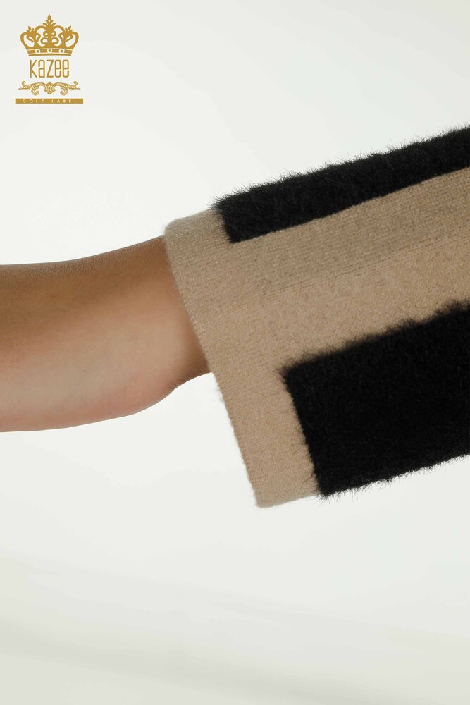 All'ingrosso Cardigan da donna - Con bottoni - Angora - Nero - 30444 | KAZEE - 7