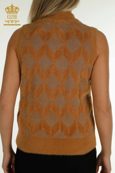 All'ingrosso Cardigan da donna - Cerniera - Marrone chiaro - 30211 | KAZEE - 8