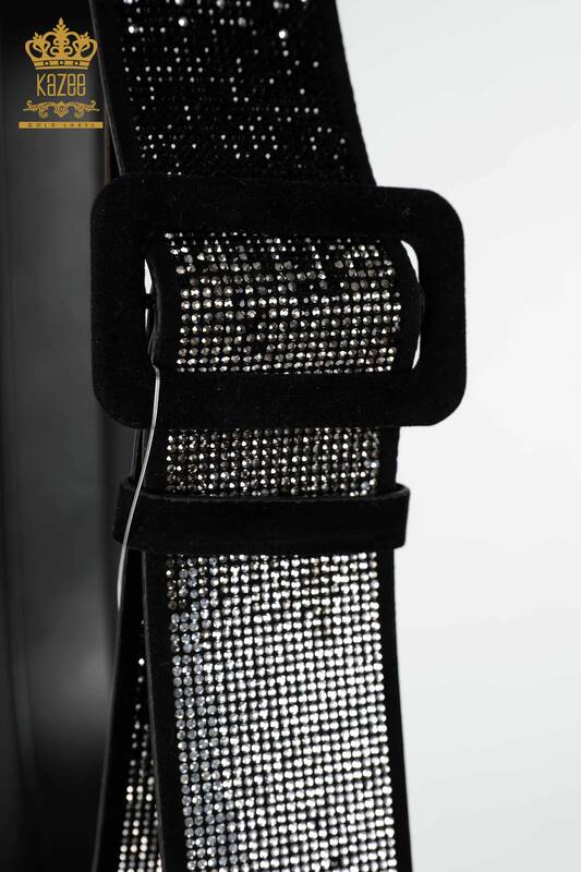 All'ingrosso Cintura da donna - Cristallo Pietra Ricamata - Bianco e nero - 508 | KAZEE