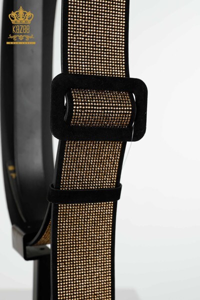 All'ingrosso Cintura da donna - Pietra ricamata - Giallo - 500 | KAZEE - Thumbnail