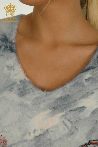 All'ingrosso Maglione maglieria angora donna - Pietra ricamato - digitale - 40016 - 6