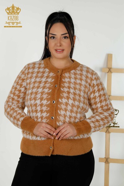 All'ingrosso Cardigan Donna Angora Beige Scuro - 30128 | KAZEE 