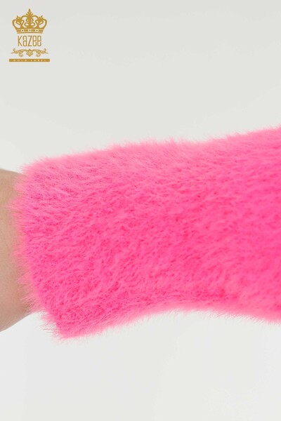 All'ingrosso Cardigan Donna Angora Fucsia - 19099 | KAZEE - 5