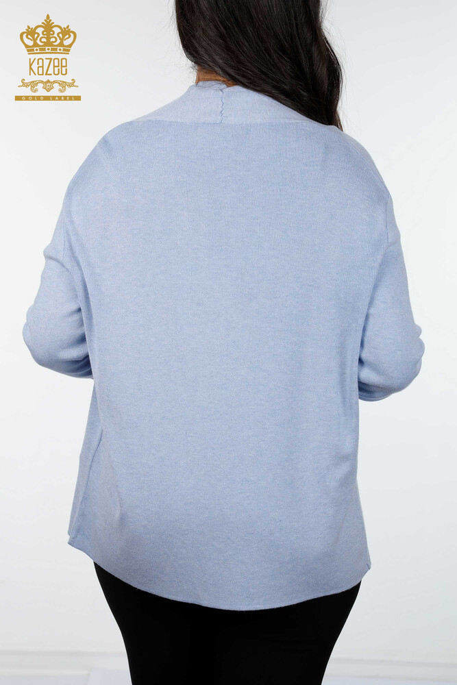 All'ingrosso Cardigan da donna - Due Tasche dettagliate - Viscosa - 14687 | KAZEE - 4