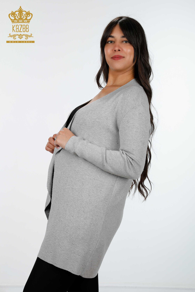 All'ingrosso Cardigan da donna - Transizione glitterata - Motivo a pois - Viscosa - 15436 | KAZEE - 15