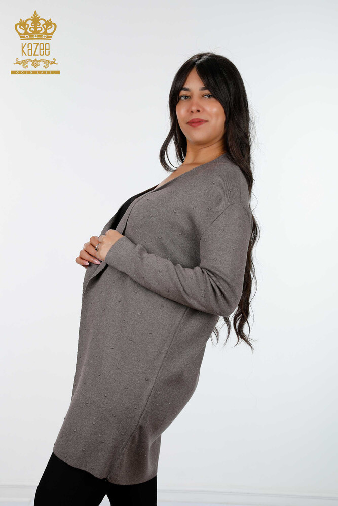 All'ingrosso Cardigan da donna - Transizione glitterata - Motivo a pois - Viscosa - 15436 | KAZEE - 36