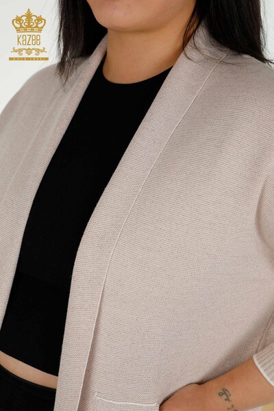 All'ingrosso Donna Cardigan - Tasche dettagliate - Polvere leggera - 30047 | KAZEE - 3