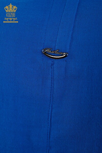 All'ingrosso Donna - camicia estivo - Tasche - Blu scuro - 20402 | KAZEE - Thumbnail