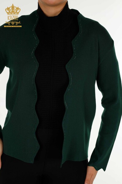 All'ingrosso Gilet corto da donna - Pietra ricamata - Nefti - 30274 | KAZEE - 2