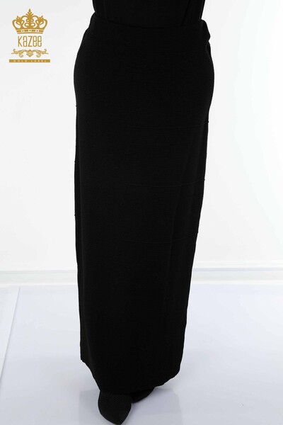 Vendita All'ingrosso Gonna lunga da donna Nera - 4138 | KAZEE - 4