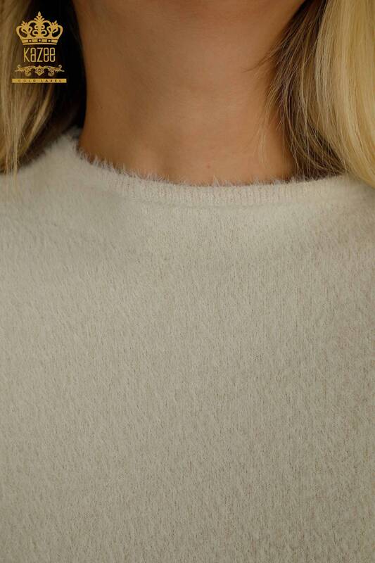 All'ingrosso Maglieria da donna maglione - Angora - Basic - Pietra - 30610 | KAZEE
