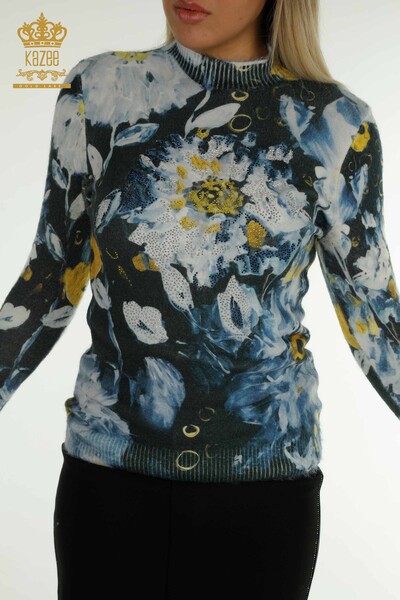 All'ingrosso Maglione Maglieria da donna - Angora - Manica lunga - Digitale - 40041 | KAZEE - Kazee (1)