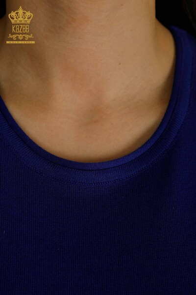 All'ingrosso Maglione di maglieria da donna - Manica corta - Saks - 30478 | KAZEE - Thumbnail