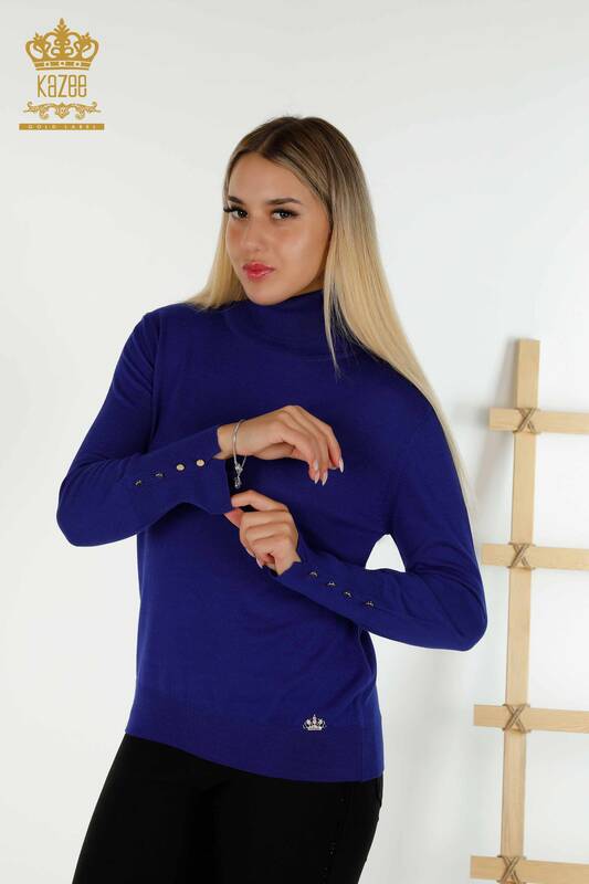 All'ingrosso Maglieria da donna maglione - Maniche Bottoni dettagliati - Saks - 30506 | KAZEE