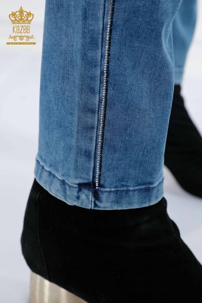 All'ingrosso Jeans da donna - Modellato - Testo dettagliato - Pietra ricamata - 3553 | KAZEE - Thumbnail