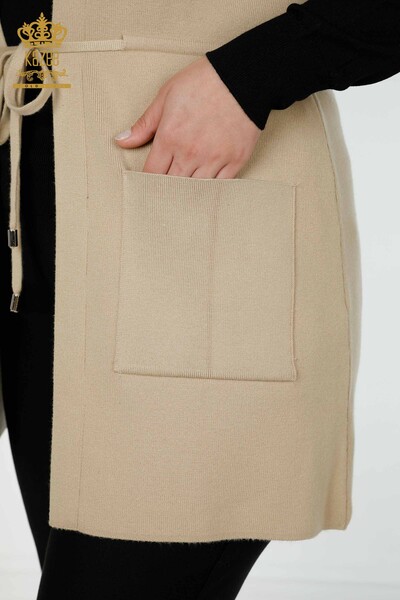 All'ingrosso Gilet da donna Pietra ricamata Beige - 16830 | KAZEE - 6