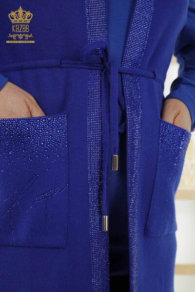 All'ingrosso Gilet da donna - Tasca Dettagliata - blu scuro - 30299 | KAZEE - Thumbnail