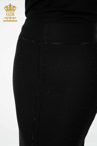 All'ingrosso Gonna da donna - Spacco Dettaglio - Nero - 4192 | KAZEE - 4