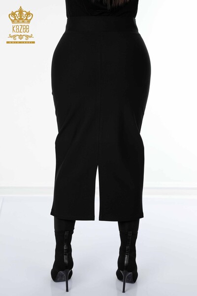 All'ingrosso Gonna da donna - Spacco Dettaglio - Nero - 4192 | KAZEE - 9