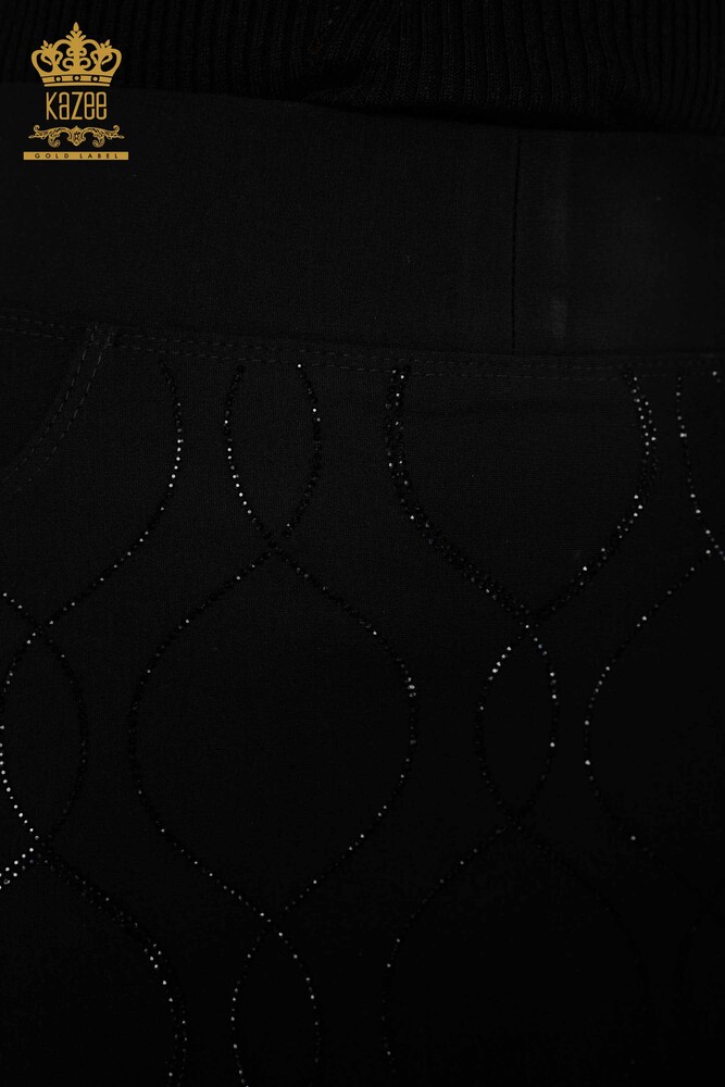 All'ingrosso Gonna lunga da donna - Modellato - Pietra ricamata - Strisce dettagliate - 4188 | KAZEE - 4