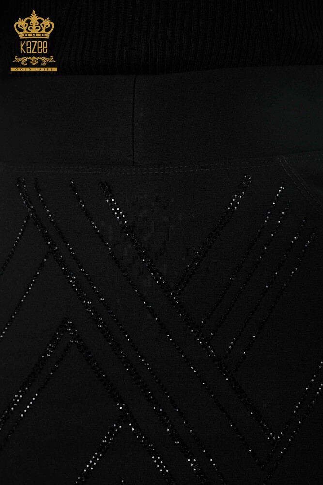 All'ingrosso Gonna lunga da donna - Modellato - Pietra ricamata - Tasche dettagliate - 4199 | KAZEE - 5