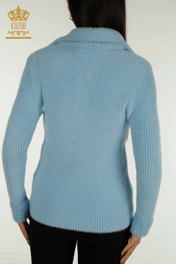 All'ingrosso Maglieria da donna - Angora - Pietra perline - Blu - 30769 | KAZEE - 9