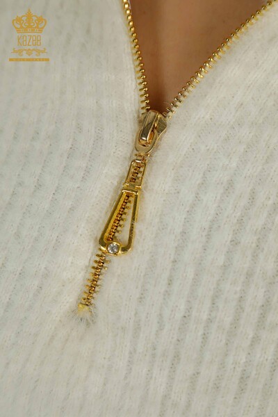 All'ingrosso Maglieria da donna - Angora - Pietra perline - Ecru - 30769 | KAZEE - 2