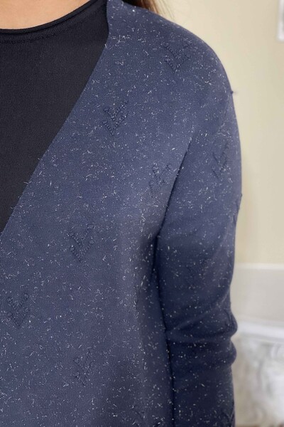 All'ingrosso Maglieria da donna Cardigan - Glitterato - Modellato - Tasche - 15435 | KAZEE - Thumbnail