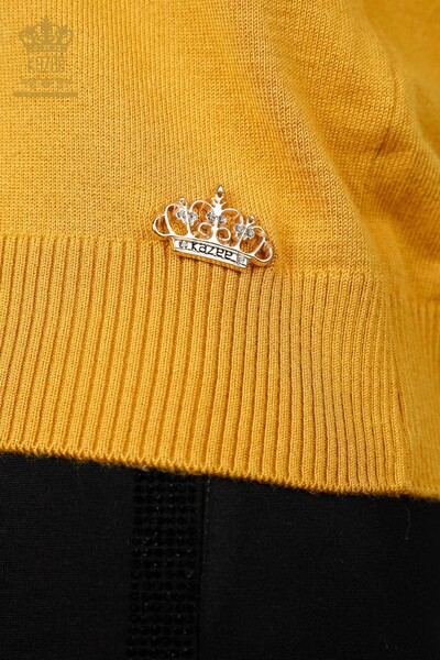 Maglieria all'ingrosso Donna Collo in piedi Manica lunga Basic Viscosa - 15670 | KAZEE - 14