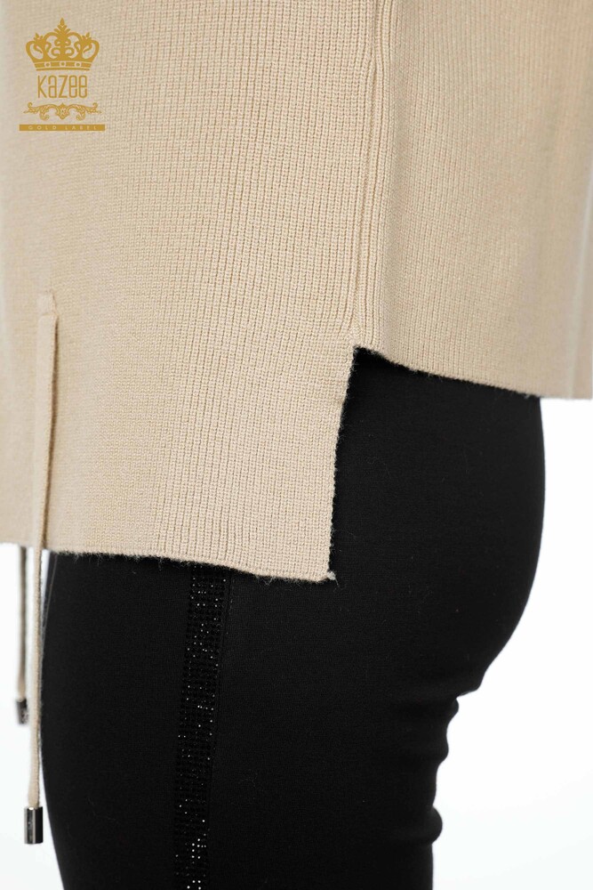 Ingrosso Maglieria Donna Gilet - Corto - Ricamato Fiori Ricamato Pietra - 16814 | KAZEE - 5