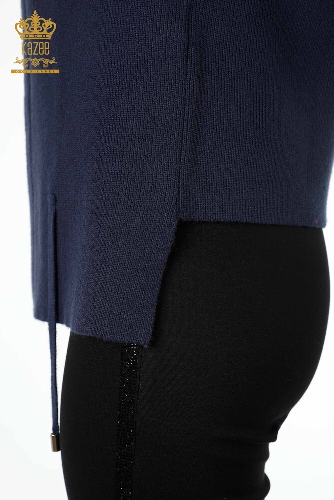 Ingrosso Maglieria Donna Gilet - Corto - Ricamato Fiori Ricamato Pietra - 16814 | KAZEE - 36