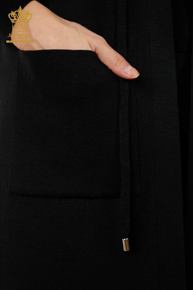 All'ingrosso Maglieria da donna Gilet - Ricamo pietra - Motivo floreale - 16835 | KAZEE - 11