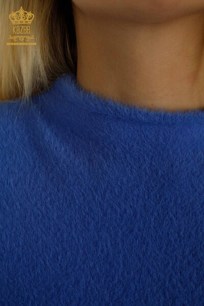 All'ingrosso Maglieria da donna maglione - Angora - Basic - Blu - 30610 | KAZEE - Thumbnail