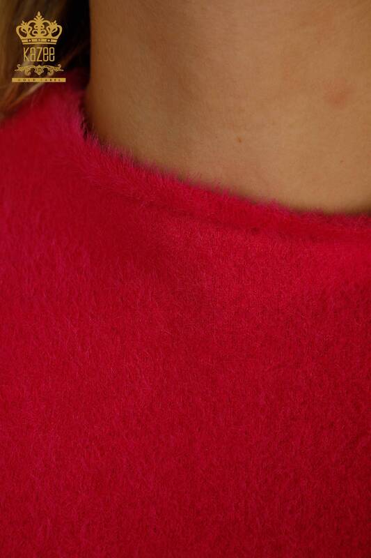 All'ingrosso Maglieria da donna maglione - Angora - Basic - Fucsia - 30610 | KAZEE