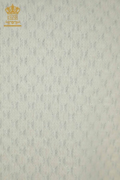 All'ingrosso Maglione di maglieria da donna - Angora - Dettagliato - Ecru - 30446 | KAZEE - Thumbnail