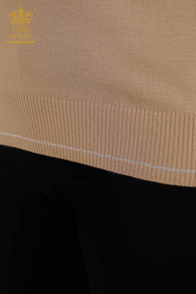 Ingrosso Maglieria Donna Maglione - Base - Beige - 30110 | KAZEE - 5