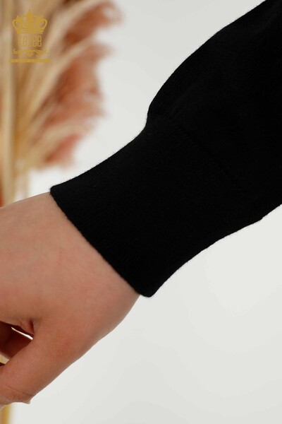 Maglieria Maglieria Donna all'Ingrosso Basic Logo Nero - 30213 | KAZEE - 4