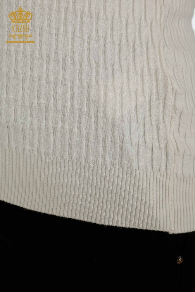 Maglieria Donna all'Ingrosso Portamaglioni Ecru - 30338 | KAZEE - 4