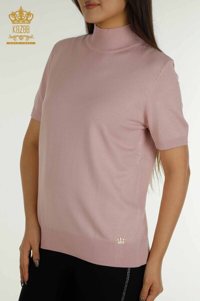 All'ingrosso Maglieria da donna maglione - Collo alto - viscosa - cipria - 16168 | KAZEE - 2