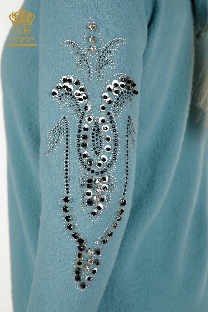 All'ingrosso Donna Maglione maglieria da - Con cappuccio - Menta - 40006 | KAZEE - 5