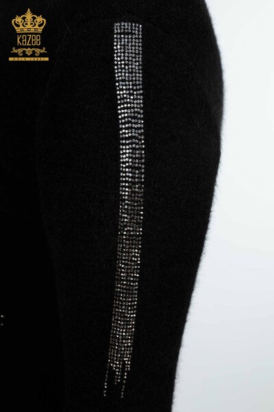 Maglione all'ingrosso di maglieria da donna Kazee Lettering Detailed Stone Ricamato - 18900 | KAZEE - 13