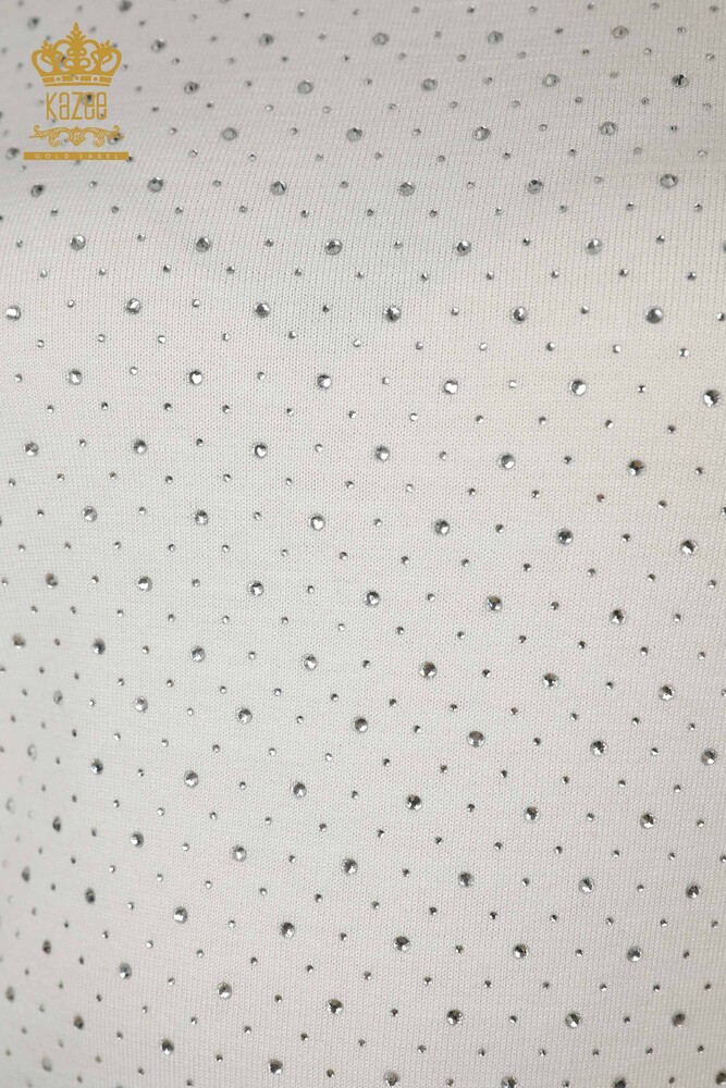 All'ingrosso Maglieria da donna Maglione - Manica corta - Ecru - 16950 | KAZEE - 3