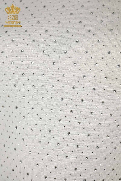 All'ingrosso Maglieria da donna Maglione - Manica corta - Ecru - 16950 | KAZEE - 3