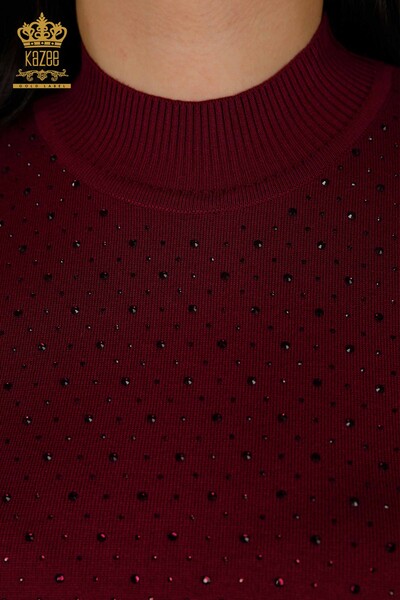 All'ingrosso Maglieria da donna Maglione - Manica corta - Viola - 16950 | KAZEE - 4